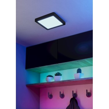 Plafoniera LED FUEVA 6-Z negru Eglo 901374, 22x22 cm, 10.5W