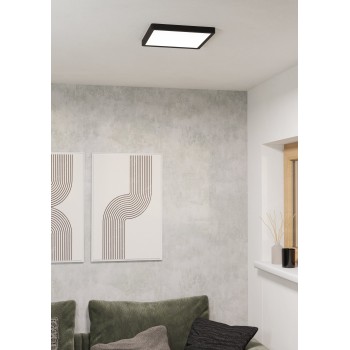 Plafoniera LED FUEVA 6-Z negru Eglo 901375, 29.5x29.5 cm, 13.5W
