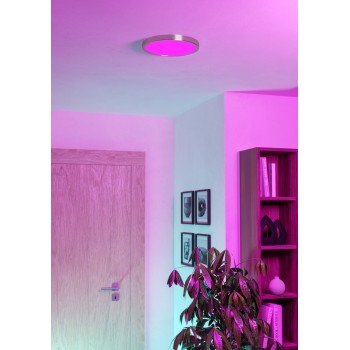 Plafoniera LED FUEVA 6-Z nichel satinat Eglo 901382, D27.8 cm, 14.3W