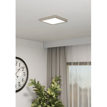 Plafoniera LED FUEVA 6-Z nichel satinat Eglo 901383, 22x22 cm, 10.5W