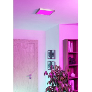 Plafoniera LED FUEVA 6-Z nichel satinat Eglo 901384, 29.5x29.5 cm, 13.5W