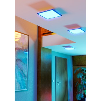 Plafoniera LED MORADILLO-Z negru Eglo 901505, 29.5x29.5 cm, 14W