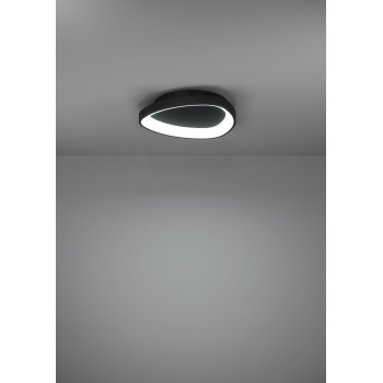 Plafoniera LED LORETELLO negru Eglo 901584, D35 cm, 12W