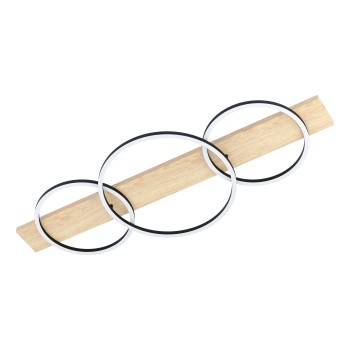Plafoniera LED BOYAL negru/maro Eglo 901717, 101x40 cm, 12W