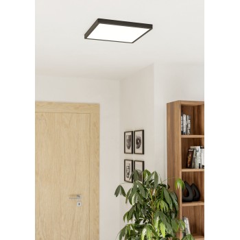 Plafoniera LED FUEVA 6-Z negru Eglo 901728, 39x39 cm, 17.8W