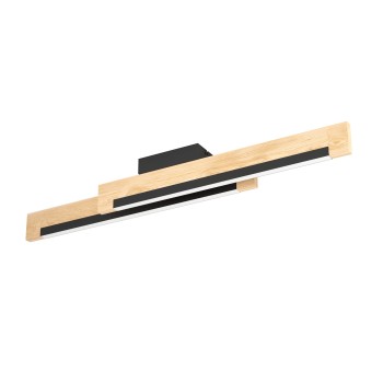 Plafoniera LED CAMACHO negru/maro Eglo 901736, 94x8 cm, 10W