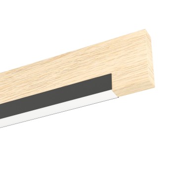 Plafoniera LED CAMACHO negru/maro Eglo 901736, 94x8 cm, 10W