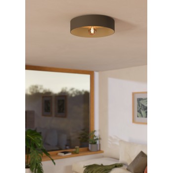Plafoniera DUAIA gri umbros Eglo 901745, D42 cm, 1xE27