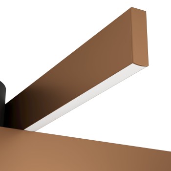 Plafoniera LED FOLCINO-Z bronz/negru Eglo 901863, 64x40 cm, 18W