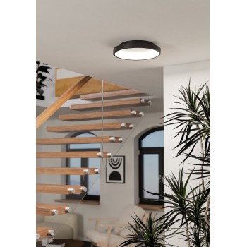 Plafoniera LED LORETELLO-Z negru Eglo 901909, D35 cm, 19.6W