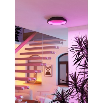 Plafoniera LED LORETELLO-Z negru Eglo 901909, D35 cm, 19.6W
