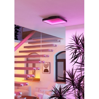 Plafoniera LED LORETELLO-Z negru Eglo 901911, 35x35 cm, 20W