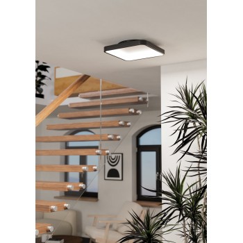 Plafoniera LED LORETELLO-Z negru Eglo 901911, 35x35 cm, 20W