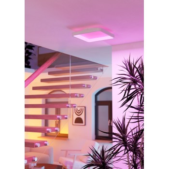Plafoniera LED LORETELLO-Z alb Eglo 901913, 35x35 cm, 20W