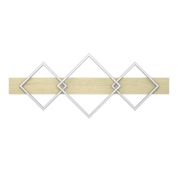 Plafoniera LED BOYAL negru/maro Eglo 901931, 101x40.5 cm, 13W