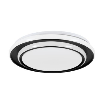Plafoniera LED MOSCHETTA negru Eglo 902046, D40 cm, 24W