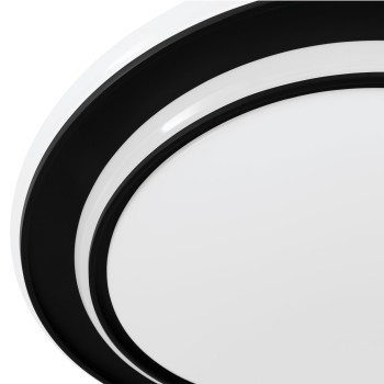 Plafoniera LED MOSCHETTA negru Eglo 902046, D40 cm, 24W