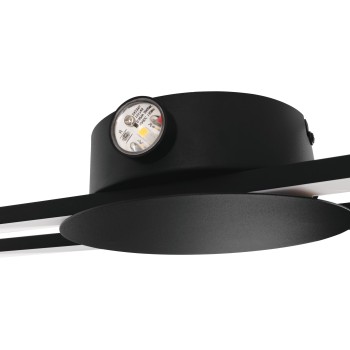Plafoniera LED VENTICELLO negru Eglo 902123, 75x20 cm, 20W