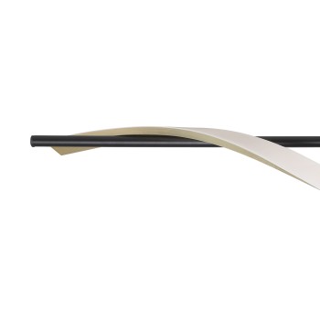 Plafoniera LED CONAPRATO negru/brushed brass Eglo 902134, 115x16 cm, 20W
