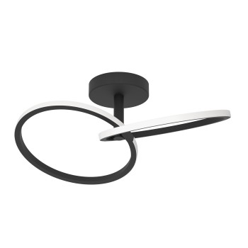 Plafoniera LED CONGIUNTI negru Eglo 902144, 46.5x28 cm, 12W