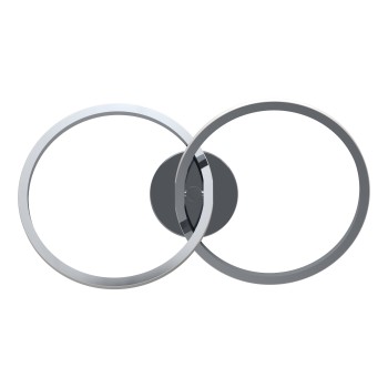 Plafoniera LED CONGIUNTI crom Eglo 902145, 46.5x28 cm, 12W