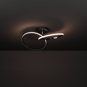 Plafoniera LED CONGIUNTI crom Eglo 902145, 46.5x28 cm, 12W