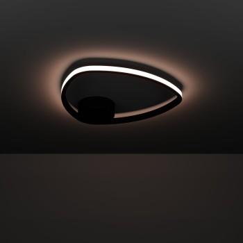 Plafoniera LED MOSCHELLA negru Eglo 902148, D37.5 cm, 9.7W