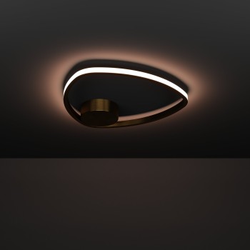 Plafoniera LED MOSCHELLA brushed brass Eglo 902149, D37.5 cm, 9.7W
