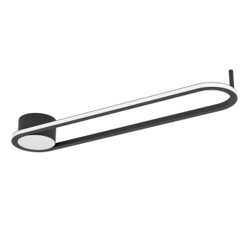 Plafoniera LED COLLECORVINO negru Eglo 902151, 50x12.5 cm, 24W