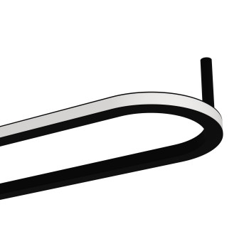 Plafoniera LED COLLECORVINO negru Eglo 902151, 50x12.5 cm, 24W