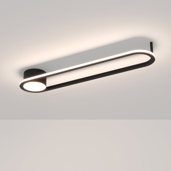 Plafoniera LED COLLECORVINO negru Eglo 902151, 50x12.5 cm, 24W