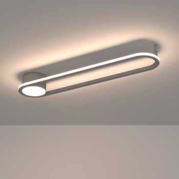 Plafoniera LED COLLECORVINO alb Eglo 902152, 50x12.5 cm, 24W