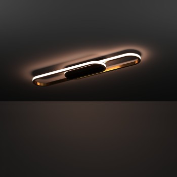 Plafoniera LED CONIVARENA negru Eglo 902159, 69x17 cm, 20W