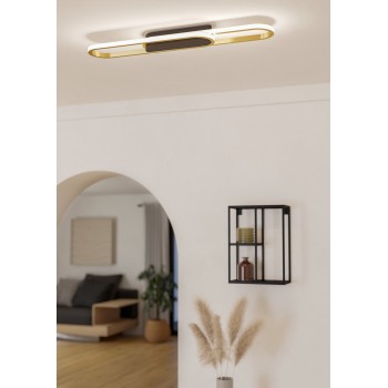 Plafoniera LED CONIVARENA negru Eglo 902159, 69x17 cm, 20W