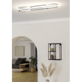 Plafoniera LED CONIVARENA crom Eglo 902161, 69x17 cm, 20W