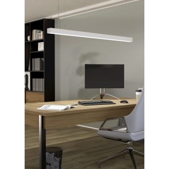 Plafoniera LED ROCCAMORICE alb Eglo 902211, 150x7.6 cm, 17W