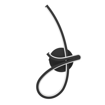Plafoniera LED CARDONCITO negru Eglo 902347, 44x18 cm, 12W