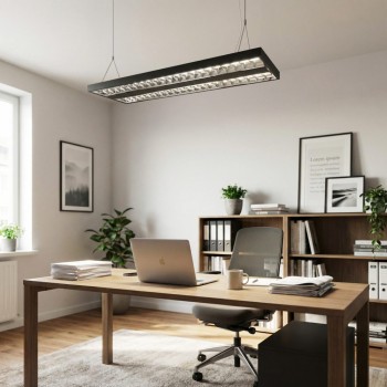 Plafoniera LED MARTELLIANO negru Eglo 902352, 124.5x31.2 cm, 16.4W