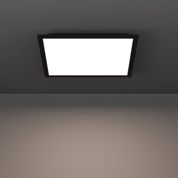 Plafoniera LED MORADILLO negru Eglo 902369, 39.3x39.3 cm, 18.8W