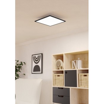 Plafoniera LED MORADILLO negru Eglo 902369, 39.3x39.3 cm, 18.8W