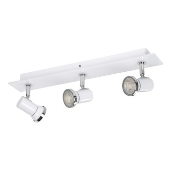 Plafoniera baie IP44 TAMARA 1 alb/crom Eglo 95994, 46x7 cm, 3xGU10