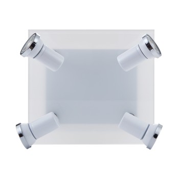 Plafoniera baie IP44 TAMARA 1 alb/crom Eglo 95995, 24x26 cm, 4xGU10