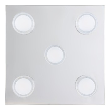 Plafoniera baie LED IP44 ROMENDO 1 crom Eglo 96544, 32x32 cm, 5.4W