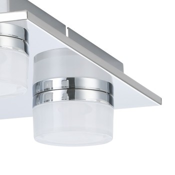 Plafoniera baie LED IP44 ROMENDO 1 crom Eglo 96544, 32x32 cm, 5.4W