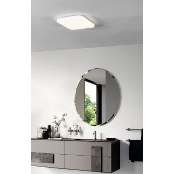Plafoniera baie LED IP44 FRANIA alb Eglo 97885, 33x33 cm, 14.6W