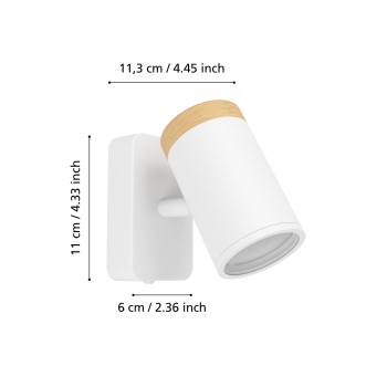 Aplica baie IP44 CONSUMA Eglo 300003, 1xGU10