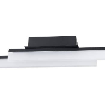 Plafoniera baie LED IP44 PALMITAL negru Eglo 900844, 88x10 cm, 11W