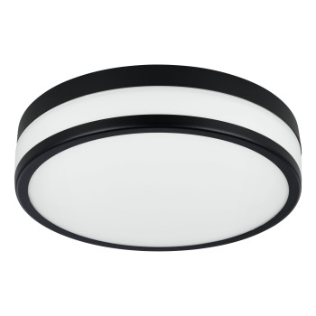 Plafoniera baie LED IP44 LED PALERMO negru Eglo 900846, D30 cm, 5.7W