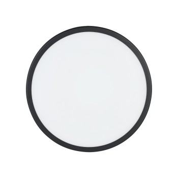 Plafoniera baie LED IP44 LED PALERMO negru Eglo 900846, D30 cm, 5.7W