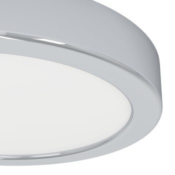 Plafoniera baie LED IP44 FUEVA 6 crom Eglo 901762, D16.6 cm, 7.5W